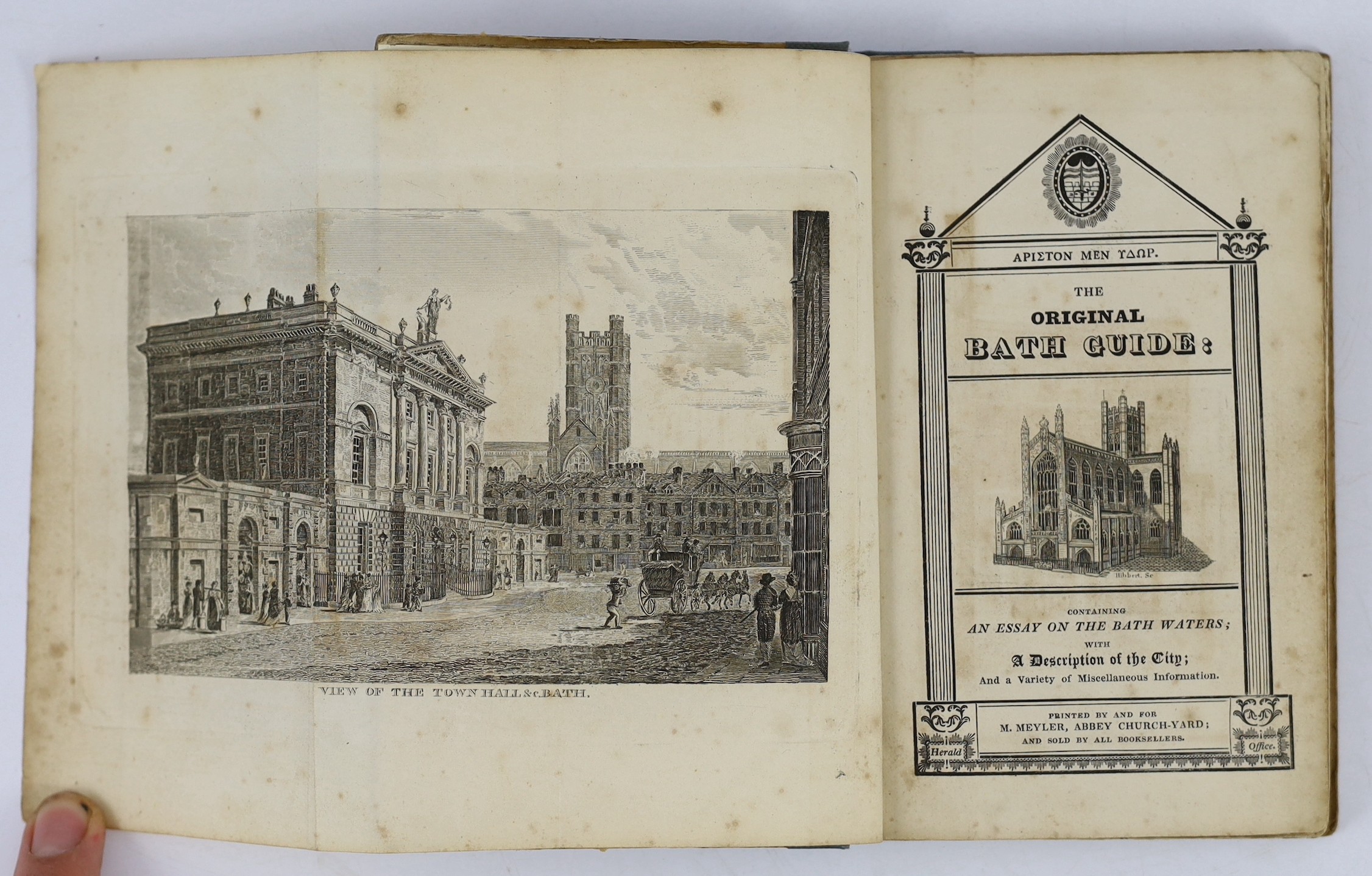 SOMERSET, BATH: The Historic and Local New Bath Guide ... Likewise, an Account of Bristol, the Hotwells, and Clifton, and a Concise History of Cheltenham ... folded plan and table